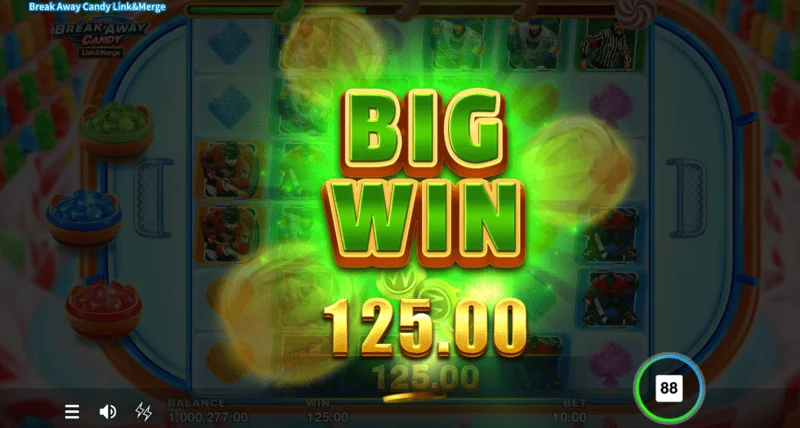 Break Away Candy - Grand Jackpot van x5000 de inzet gevallen